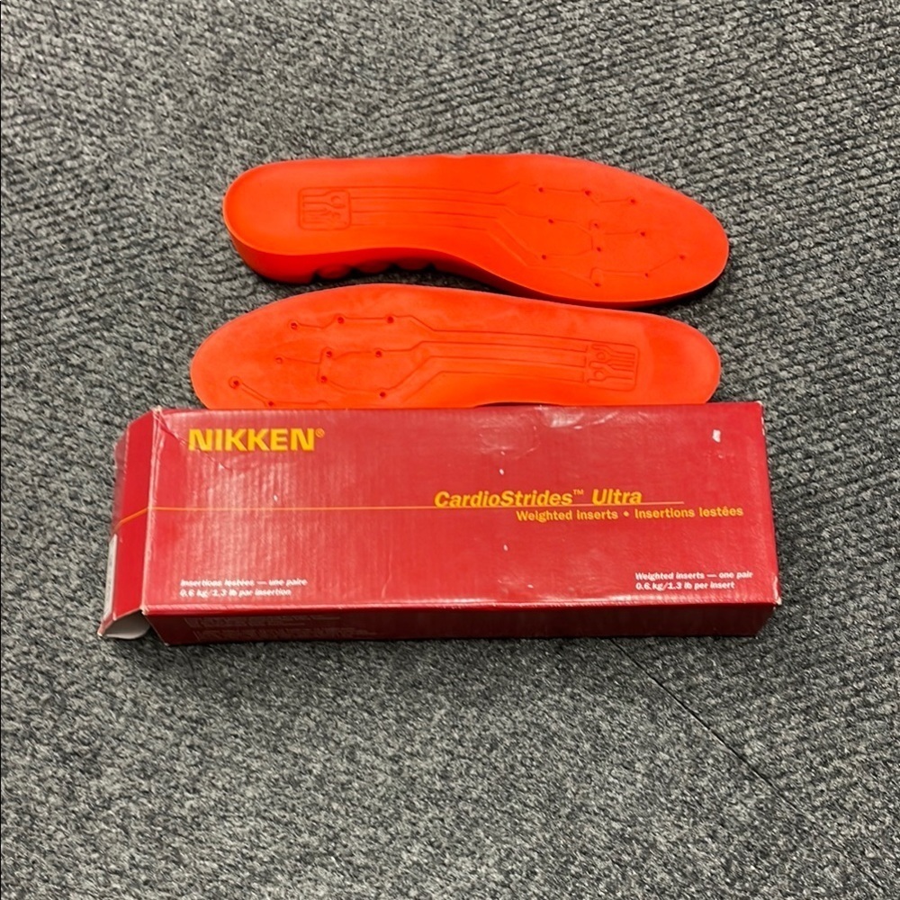 Nikken Cardiostrides Ultra Weighted Shoe Inserts 1.3 lbs Unisex